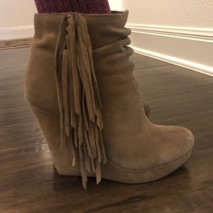 Steve Madden Wedge Fringe Heels